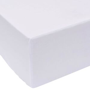 vidaXL Bettlaken Wei&szlig; 200 x 160 cm Baumwolle