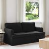vidaXL Sofa 140cm Schwarz Metall