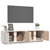vidaXL TV-Schrank Wei&szlig; 140x40x40 cm Massivholz Kiefer