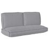 vidaXL Kissenset Oxford-Stoff Grau 120 x 50 x 52 cm