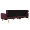 vidaXL Schlafsofa 2-Sitzer mit Fu&szlig;hocker Lila Stoff