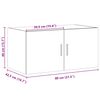 vidaXL Wandschrank Wei&szlig; 80x42,5x40 cm Holzwerkstoff