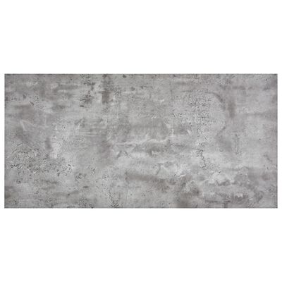 vidaXL Esstisch Beton und Silbern 120x60x74 cm MDF