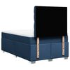 vidaXL Boxspringbett mit Matratze Blau 120x200 cm Stoff