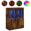 vidaXL Sideboard mit LED-Leuchten R&auml;uchereiche 81x37x100 cm