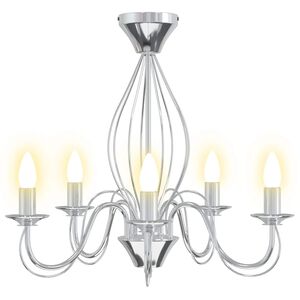 vidaXL Kronleuchter E14 Metall Chrom &Oslash; 52 x 47 cm