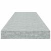 vidaXL Schweberegale 2 Stk. Betongrau 80x23,5x3,8 cm MDF