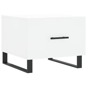 vidaXL Couchtisch Wei&szlig; 50x50x40 cm Holzwerkstoff