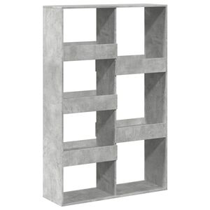 vidaXL B&uuml;cherregal Betongrau 100x33x155,5 cm Holzwerkstoff