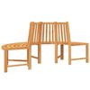 vidaXL Baumb&auml;nke 2 Stk. Halbrund &Oslash;201 cm Massivholz Teak