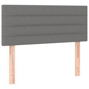 vidaXL Kopfteil Dunkelgrau 100x5x78/88 cm Stoff