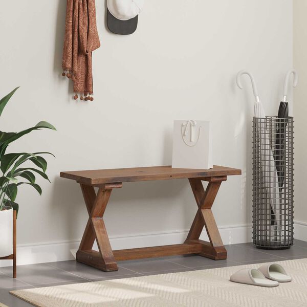 vidaXL Bank Natur 85 x 35 x 45 cm Massivholz Altholz