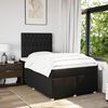 vidaXL Boxspringbett mit Matratze Schwarz 120x190 cm Stoff