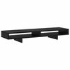 vidaXL Monitor Halterung Schwarz 100 x 27 x 15 cm Holzwerkstoff