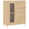 vidaXL Highboard Sonoma-Eiche 69,5x34x180 cm Holzwerkstoff