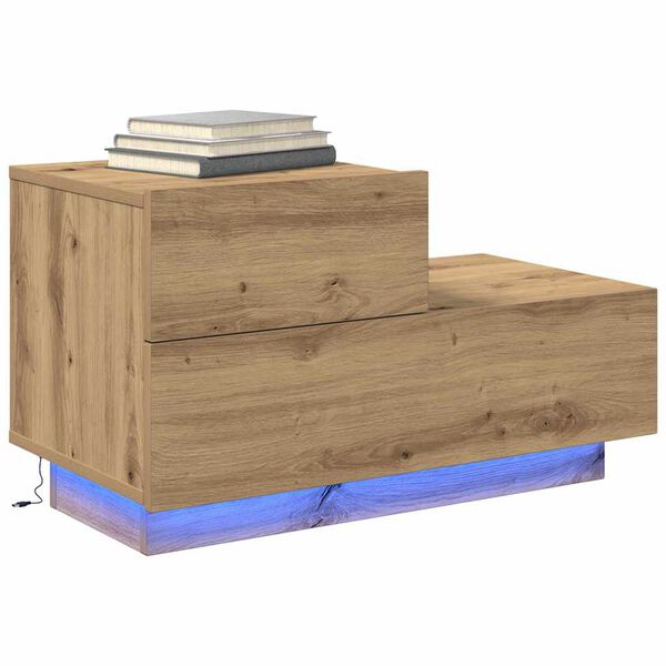 vidaXL Nachttisch Artisan-Eiche 70 x 36 x 40,5 cm Holzwerkstoff