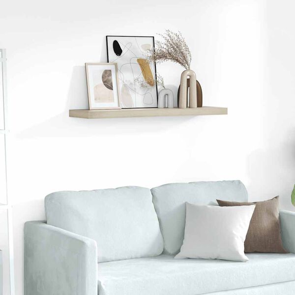 vidaXL Schweberegal Eichen-Optik 90x23,5x3,8 cm MDF