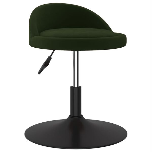 vidaXL Esszimmerst&uuml;hle 2 Stk. Drehbar Dunkelgr&uuml;n Samt