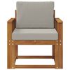 vidaXL Outdoor-Sofa Massives Akazienholz und Polyester