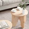 vidaXL Couchtisch 2 pcs Natur Massivholz Kiefer