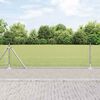 vidaXL Zaun mit Pfosten Silber 0,5 x 50 m Stahl