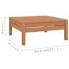 vidaXL 12-tlg. Garten-Lounge-Set Honigbraun Massivholz Kiefer