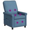 vidaXL Massagesessel mit Liegefunktion Blau 69 x 95 x 101 cm Stoff