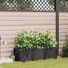 vidaXL Garten-Pflanzgef&auml;&szlig; 3 pcs Schwarz Stahl
