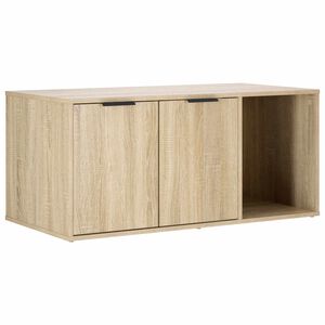 vidaXL Katzenkiste M&ouml;bel Sonoma-Eiche 100 x 49 x 45 cm Holzwerkstoff