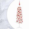 vidaXL K&uuml;nstlicher schmaler Weihnachtsbaum mit Weihnachtskugel 150 cm
