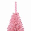 vidaXL K&uuml;nstlicher vorbeleuchteter Weihnachtsbaum Rosa 120 cm PVC