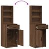 vidaXL Schminktisch 2 pcs Braun 78,5 x 41 x 135 cm Holzwerkstoff