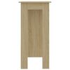 vidaXL Bartisch mit Regal Sonoma-Eiche 102x50x103,5 cm Holzwerkstoff