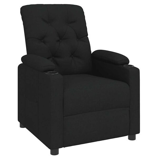 vidaXL Relaxsessel Schwarz Stoff