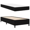 vidaXL Boxspringbett mit Matratze Schwarz 90 x 190 cm Stoff