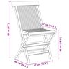 vidaXL 5-tlg. Garten-Essgruppe Massivholz Teak