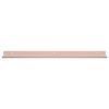 vidaXL Schwebendes Regal 4 pcs Rosa 60 x 8,5 x 2,5 cm Stahl