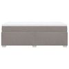 vidaXL Boxspringbett mit Matratze Taupe 100x200 cm Stoff