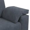 vidaXL 3-Sitzer-Sofa Dunkelgrau 220x77x82 cm Samt