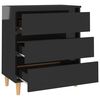 vidaXL Sideboard Hochglanz-Schwarz 60x35x69 cm Holzwerkstoff