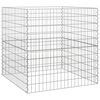 vidaXL Quadratischer Komposter 100 x 100 x 100 cm Eisen