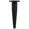 vidaXL M&ouml;belbeine 2 Stk. Schwarz &Oslash; 40 x 98 mm Eisen