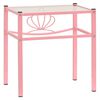 vidaXL Nachttische 2 Stk. Rosa Transparent Metall und Glas
