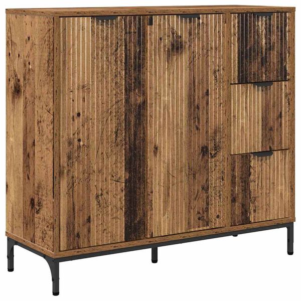 vidaXL Sideboard Altholz 89,5 x 33 x 82 cm Holzwerkstoff