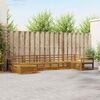 vidaXL Sofagarnituren 7 pcs Natur Massivholz Akazie