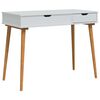 vidaxl Schminktisch FAUSKE Wei&szlig; 100 x 50 x 78 cm