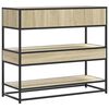 vidaXL Konsolentisch Sonoma-Eiche 90x35x80 cm Holzwerkstoff