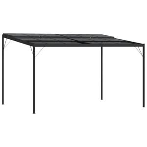 vidaXL Pavillon mit Dach Anthrazit 4x3x2,5 m Aluminium und Stahl