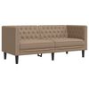 vidaXL 2-tlg. Chesterfield-Sofa-Set Cappuccino Kunstleder