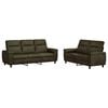 vidaXL Sofa-Set 2 pcs Olivegr&uuml;n Kunstwildleder